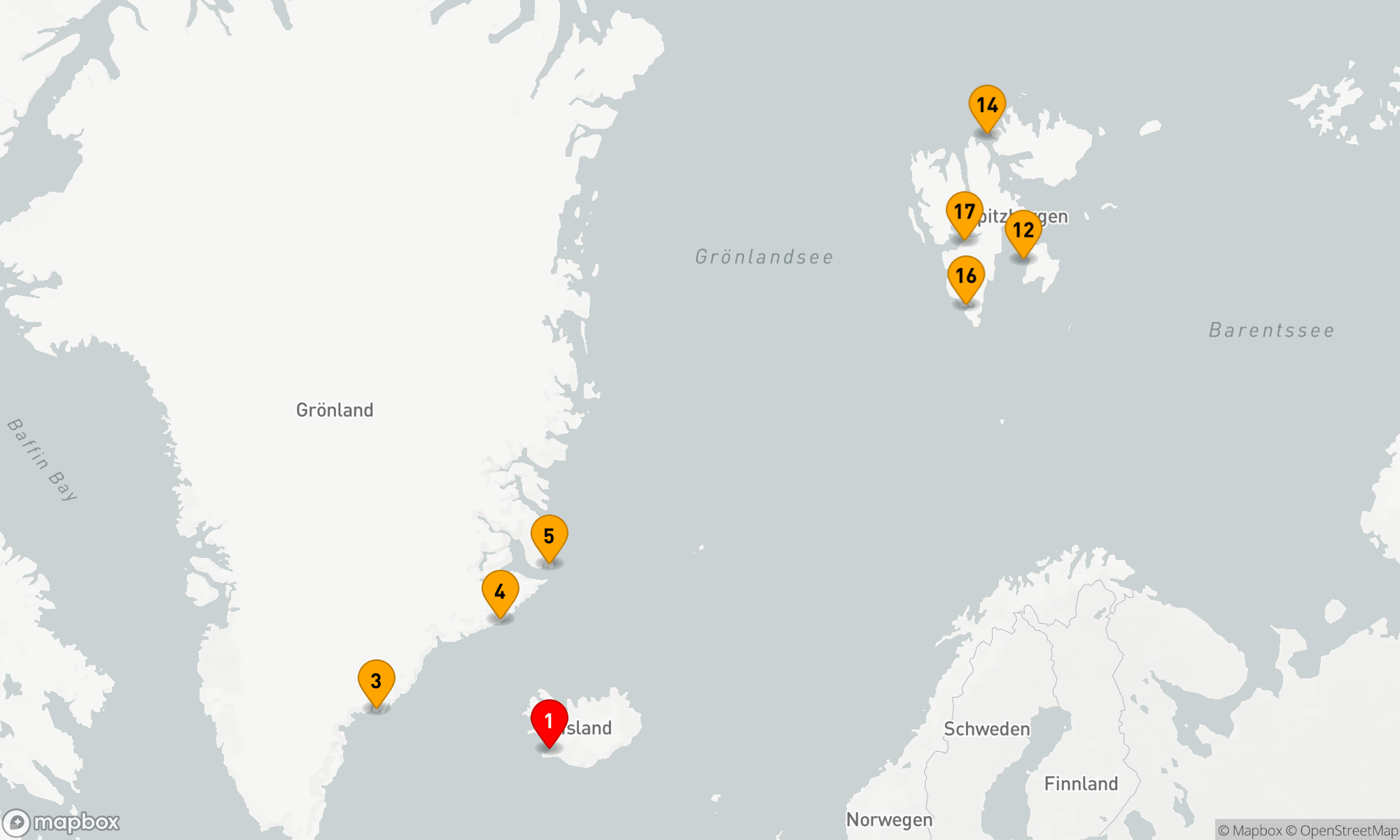 Expedition in den hohen Norden: Von Island nach Spitzbergen