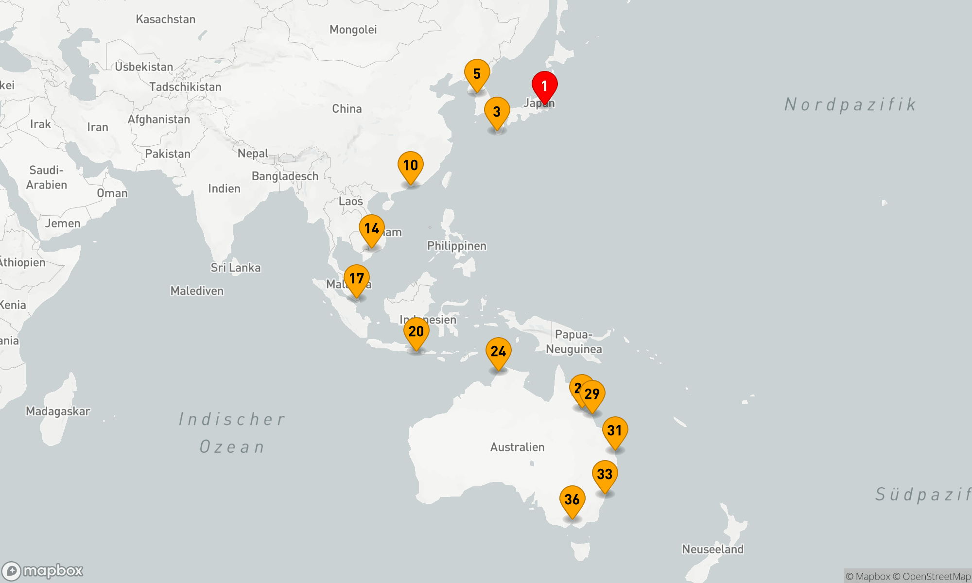 Von der Löwenstadt zur Kulturhauptstadt: Eine Reise durch Asiens und Australiens faszinierende Küsten.