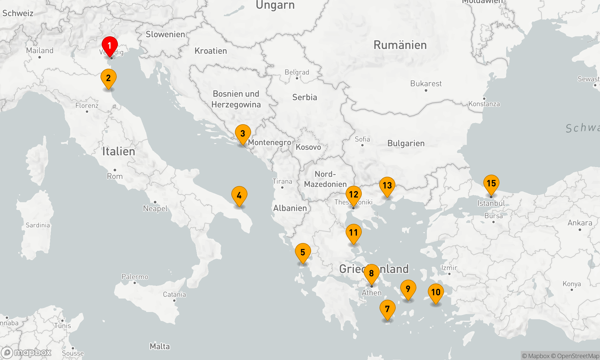 Mediterrane Entdeckungsreise: Von der Lagunenstadt zum Bosporus