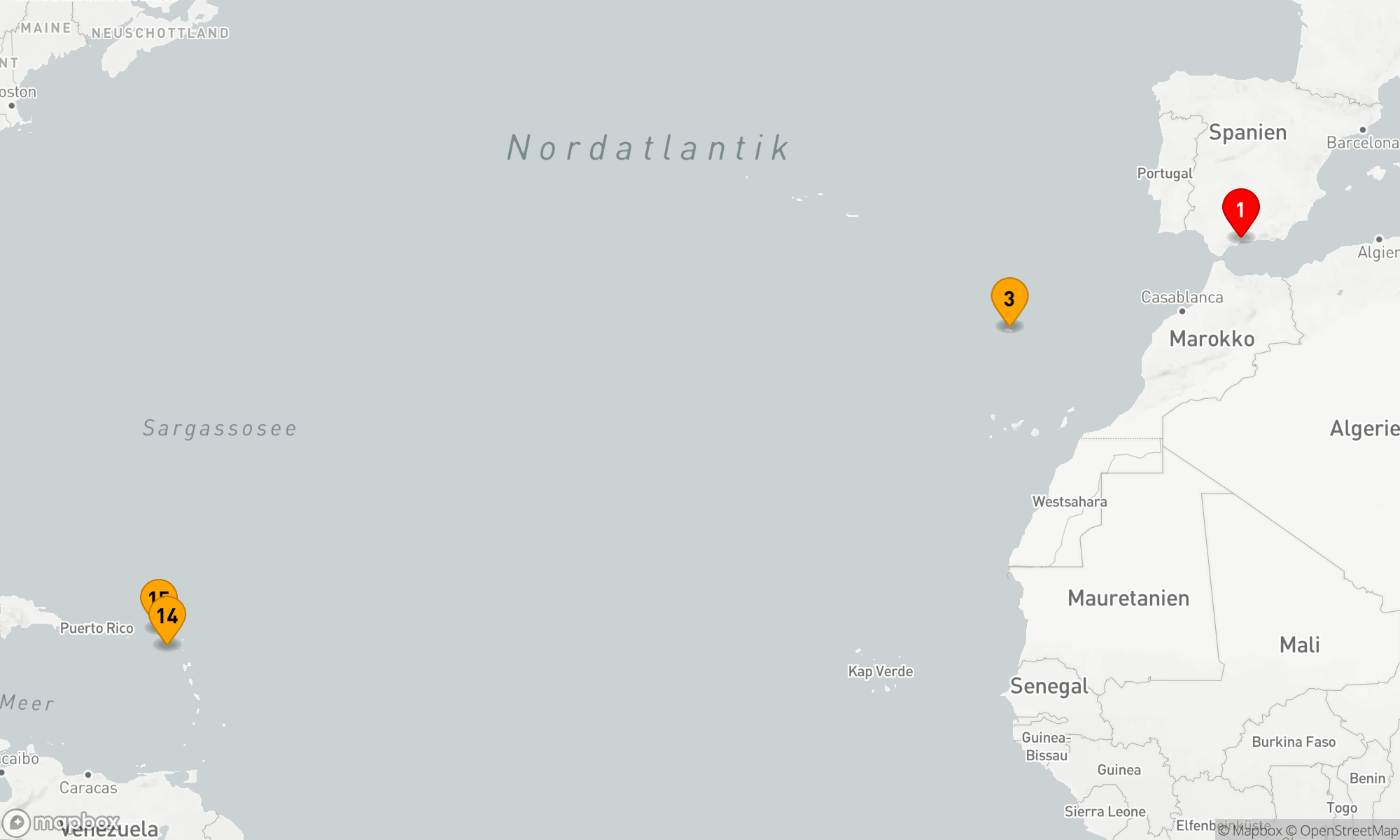 Von den Küsten Spaniens zu den Stränden der Karibik