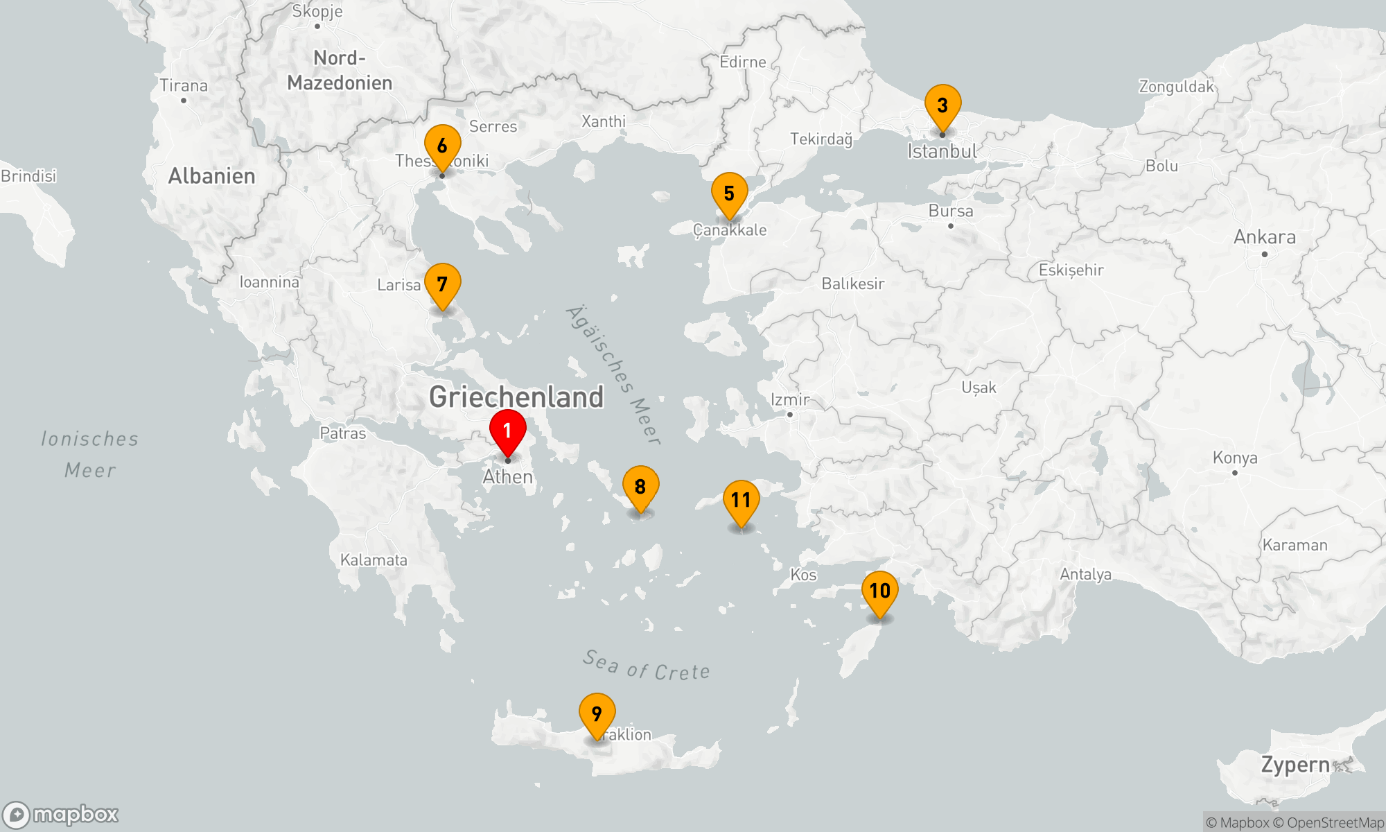 Griechisch-Türkische Kulturschätze-Tour