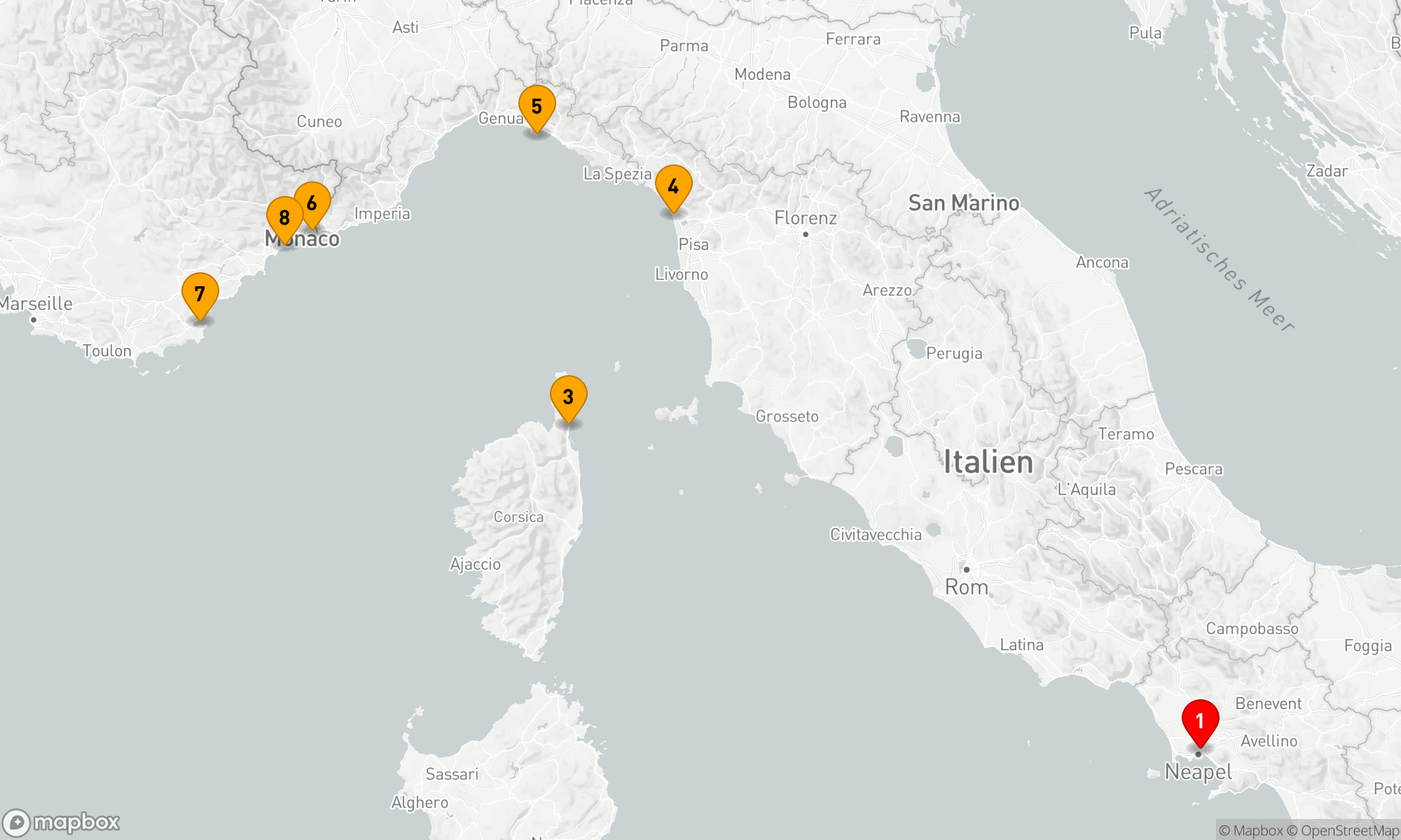Mittelmeertraum: Von Neapel an die Côte d’Azur
