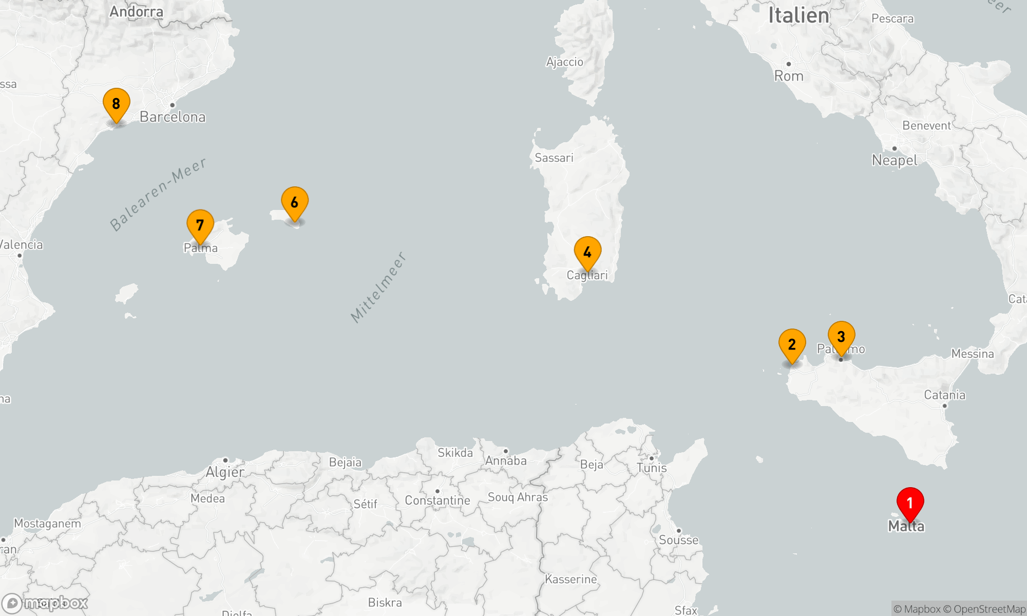 Kreuzfahrt durch das Mittelmeer: Sizilien, Sardinien und Mallorca – mit Smithsonian Journeys