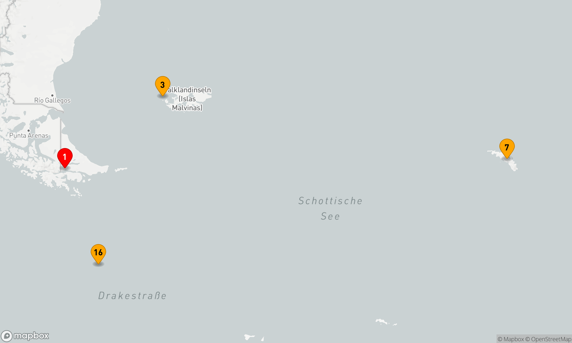 Antarktis, Falklandinseln & Südgeorgien