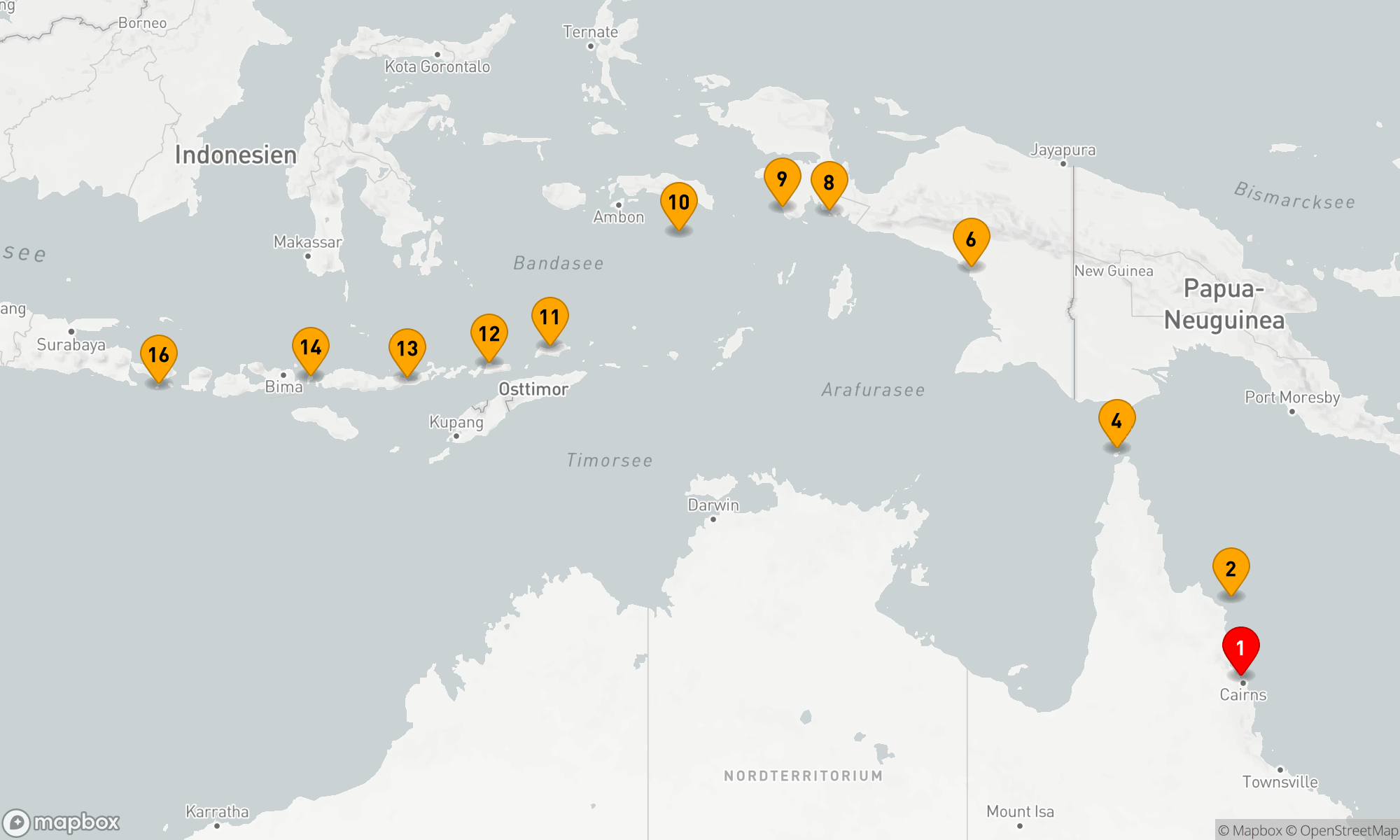 Abenteuer in den Tropen zwischen Indonesien und Nordost-Australien