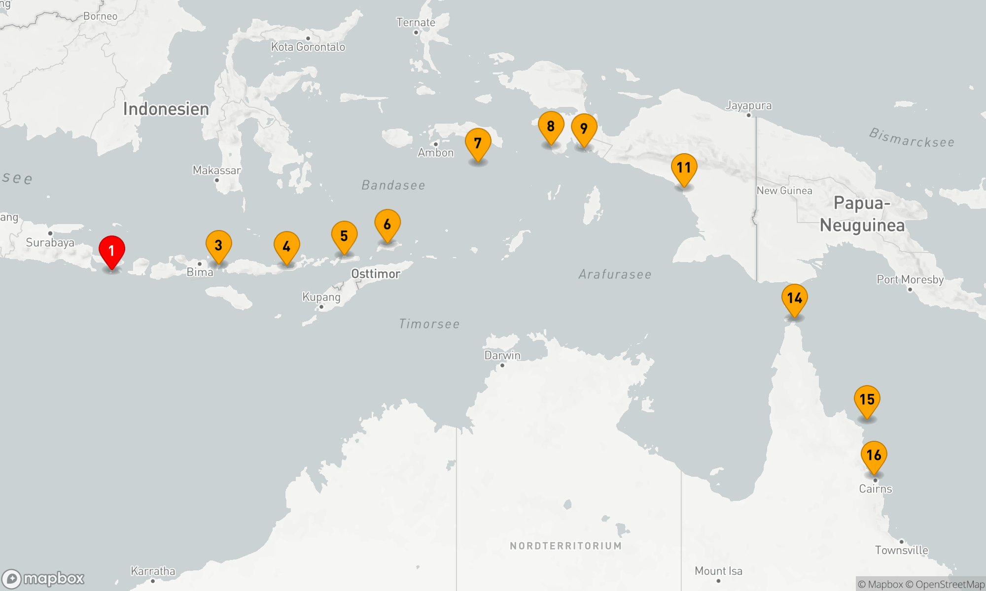 Abenteuer in den Tropen zwischen Indonesien und Nordost-Australien
