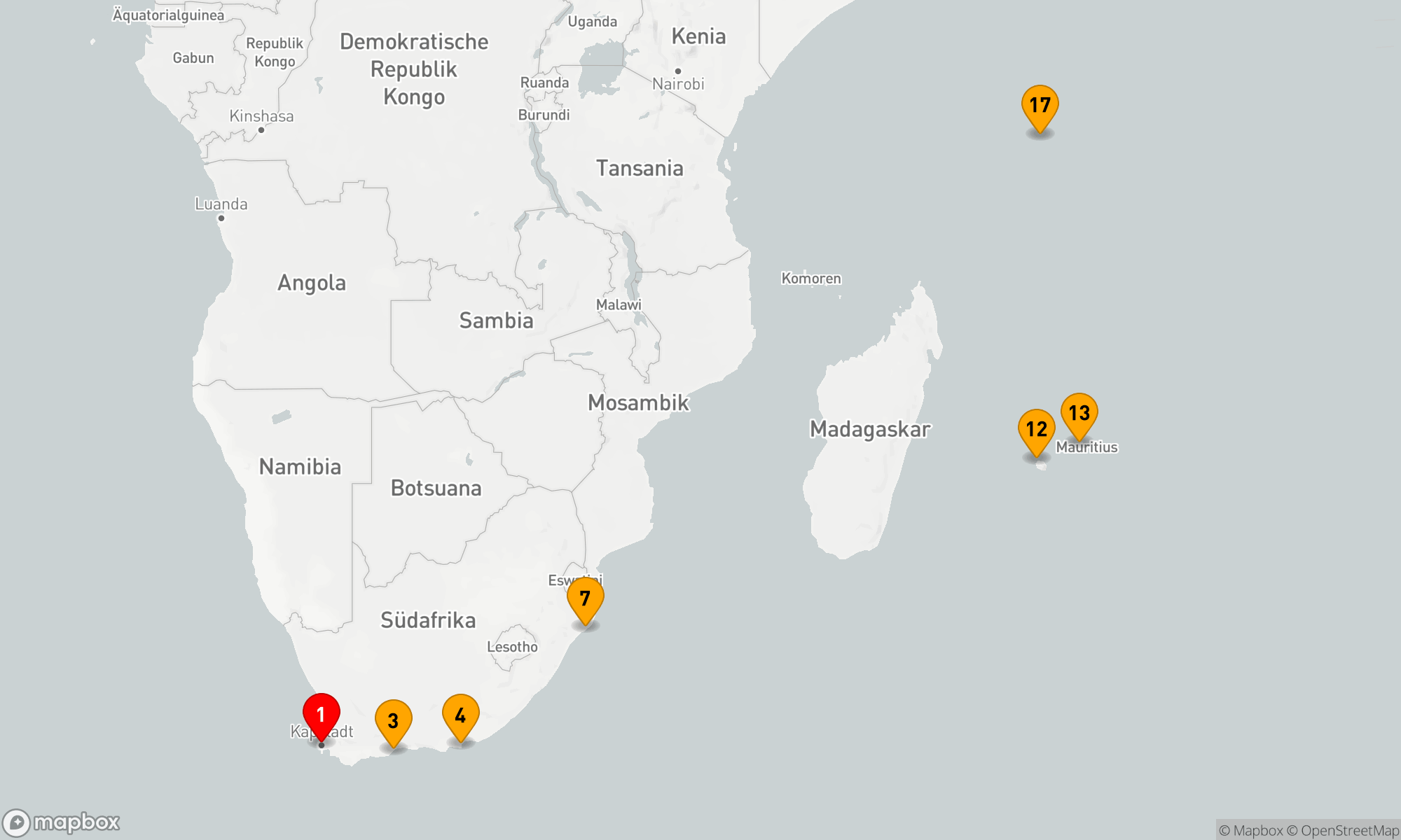 Von Kapstadt zum Paradies: Afrikanische Küstenschätze und Inselträume