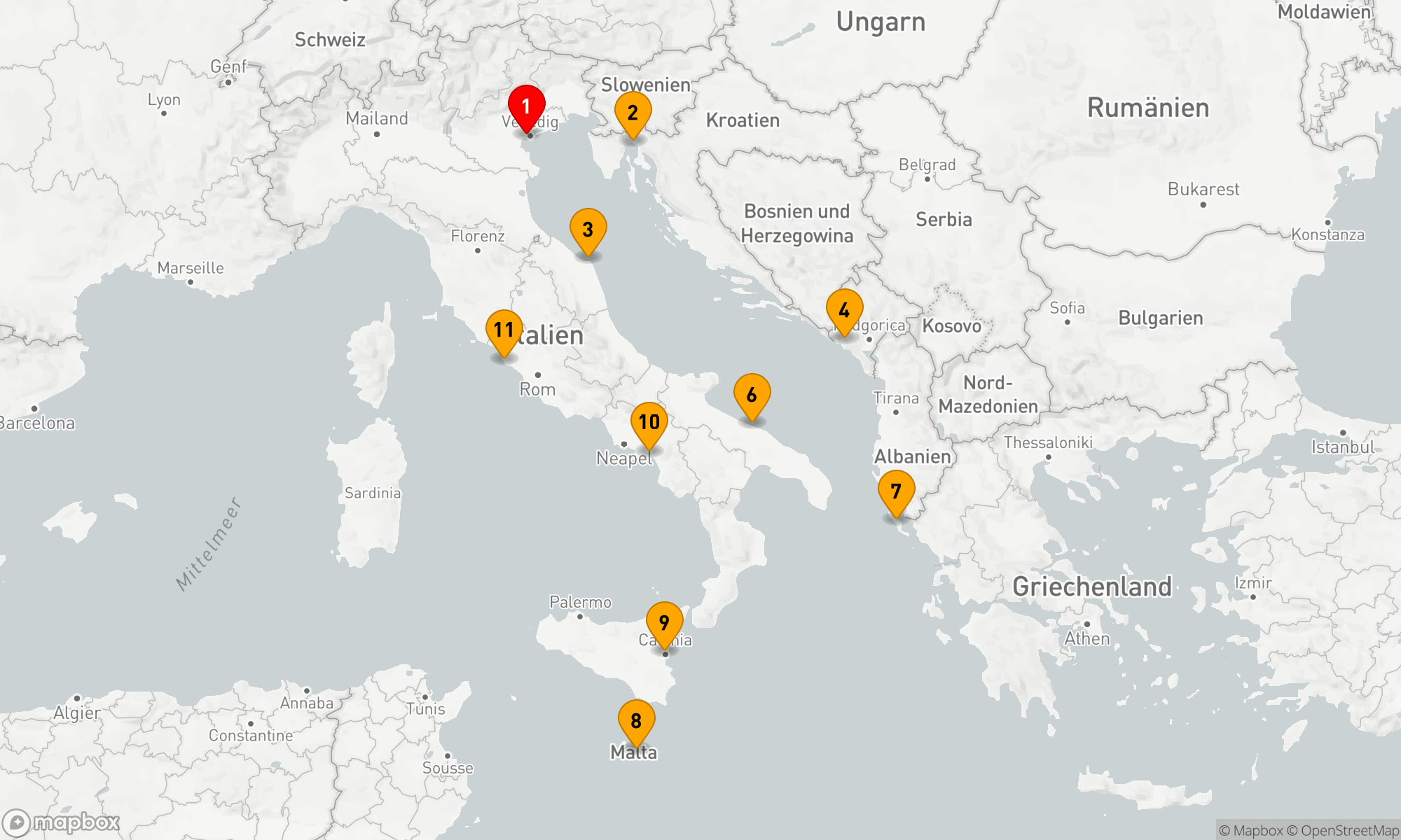 DIE SCHÖNHEIT UND KULTUR ITALIENS