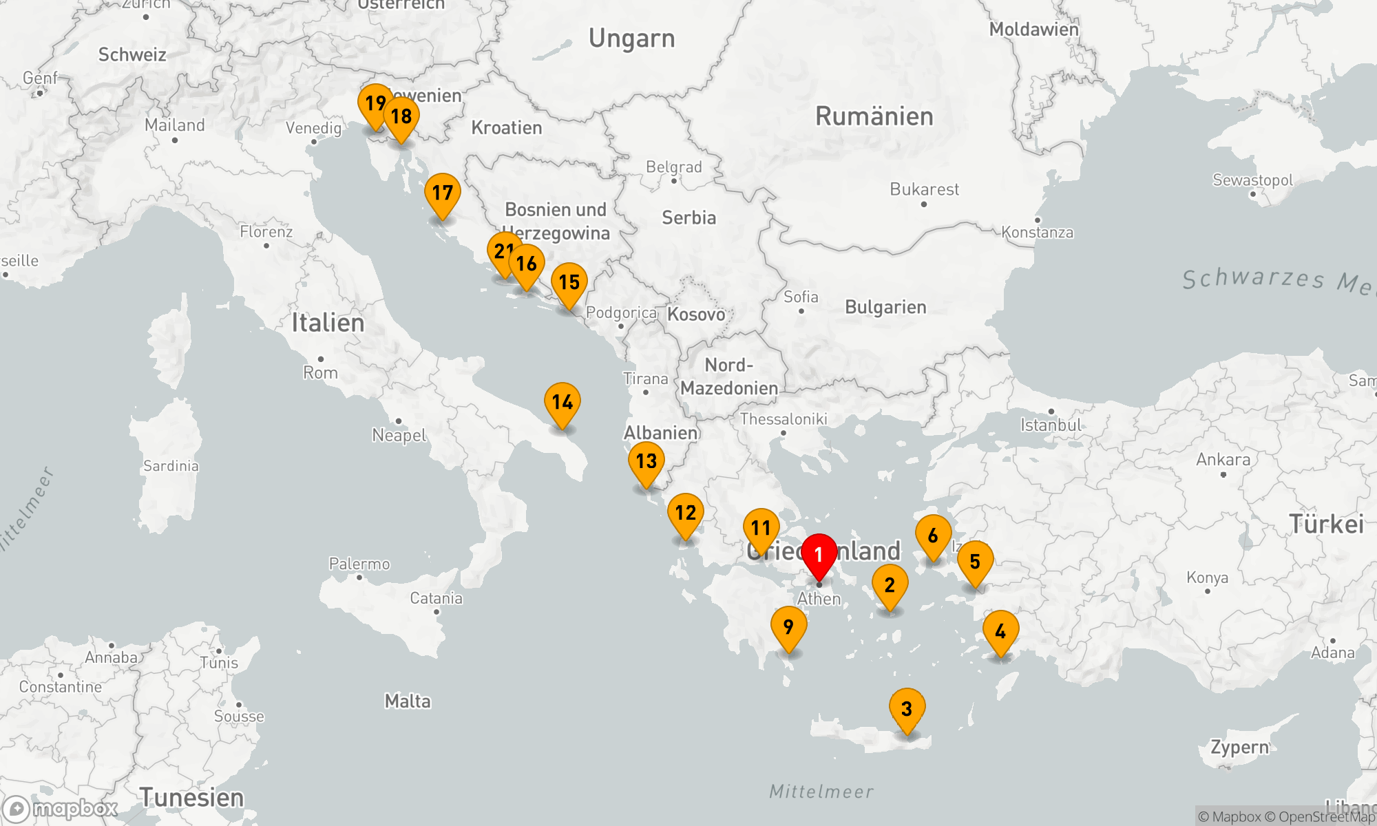 EPHESUS, GRIECHISCHE EDELSTEINE & DALMATINISCHE KÜSTE