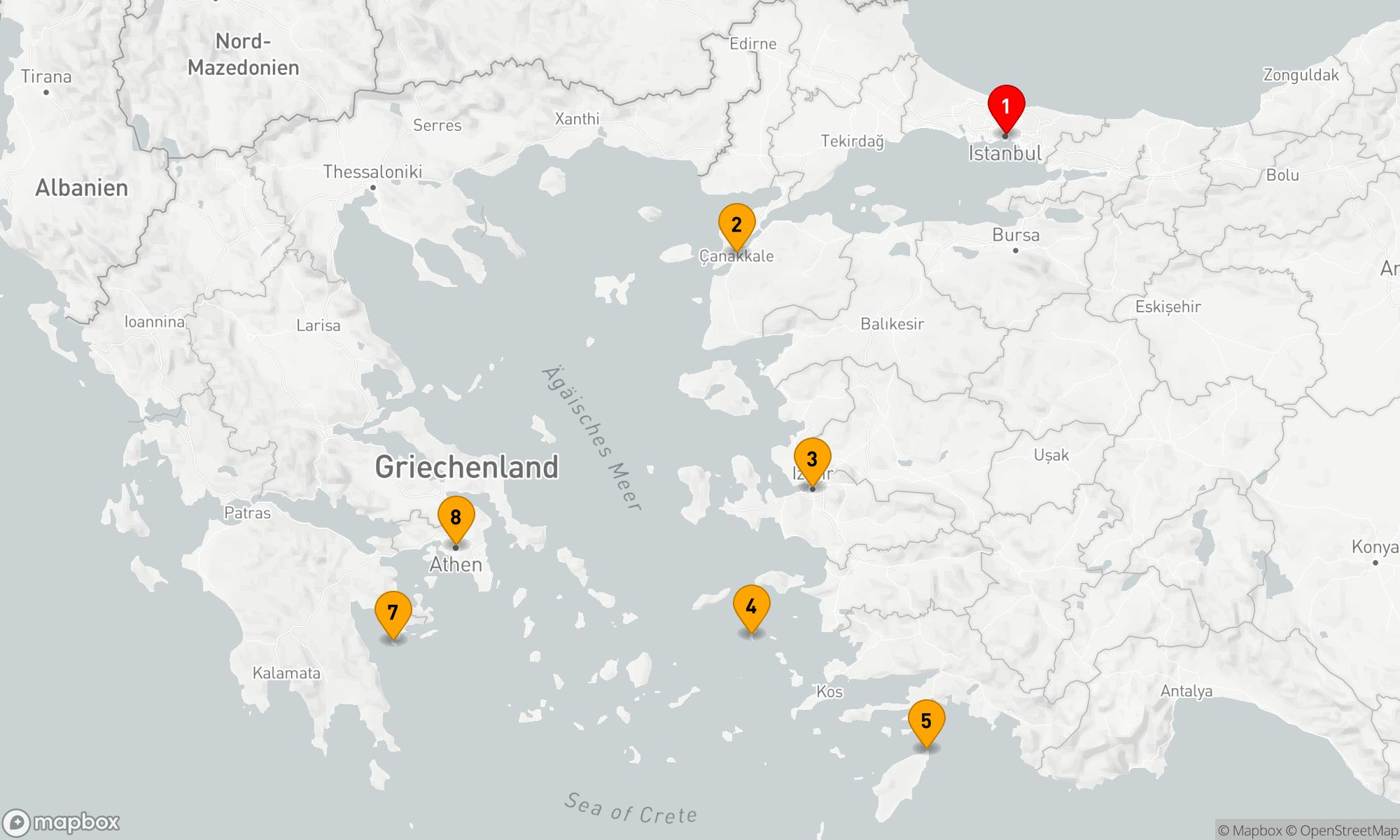 JUWELEN DER TÜRKEI UND DER GRIECHISCHEN INSELN
