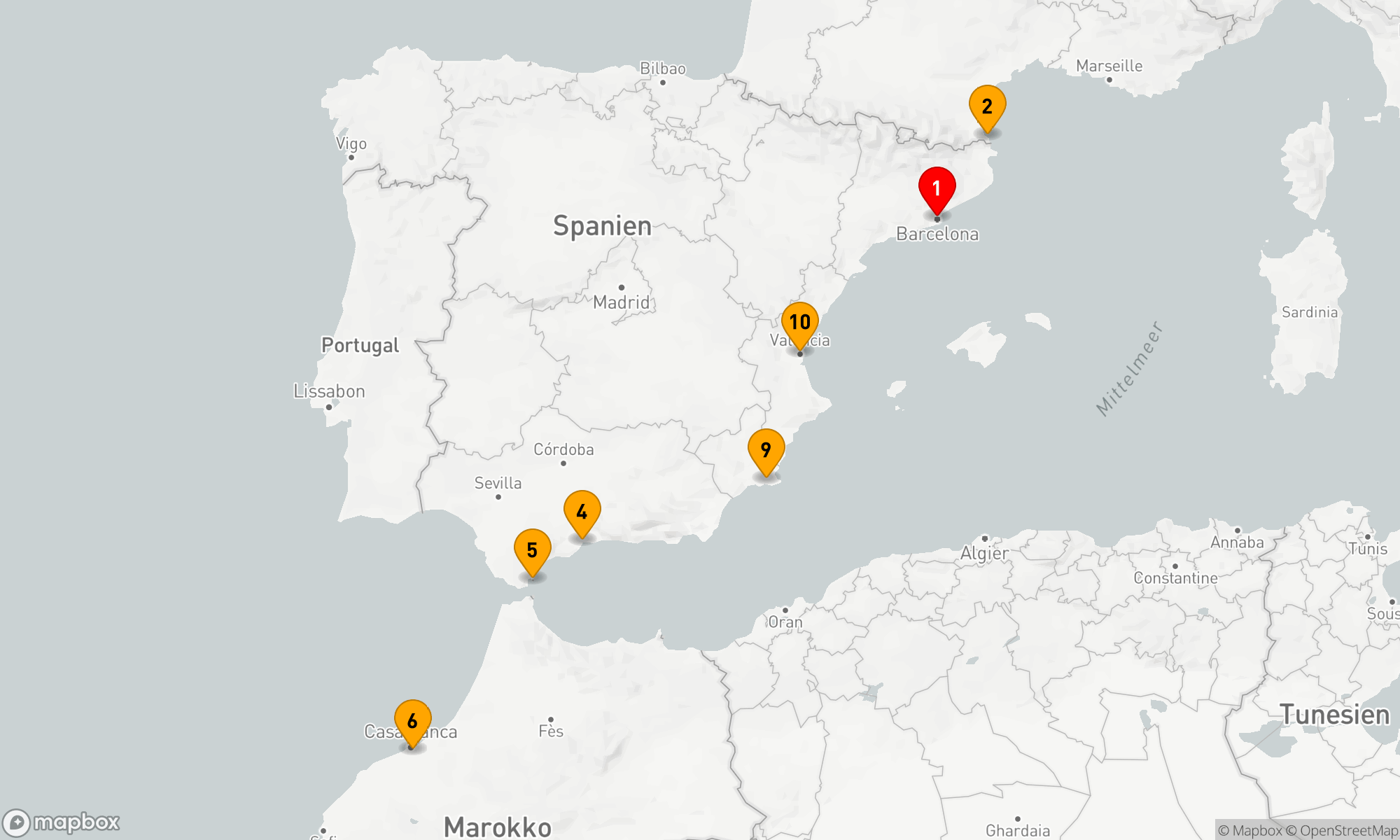 SPANIEN & MAROKKANISCHE EDELSTEINE