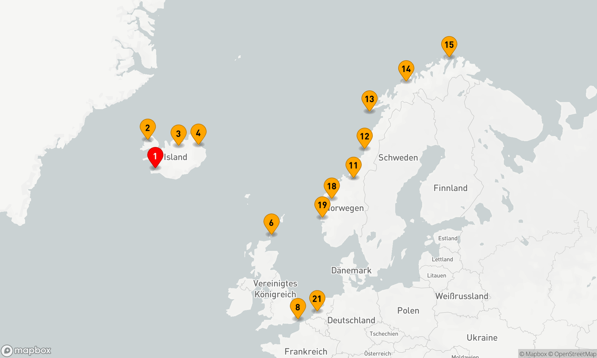 NORDISLAND & NORWEGISCHE FJORDE