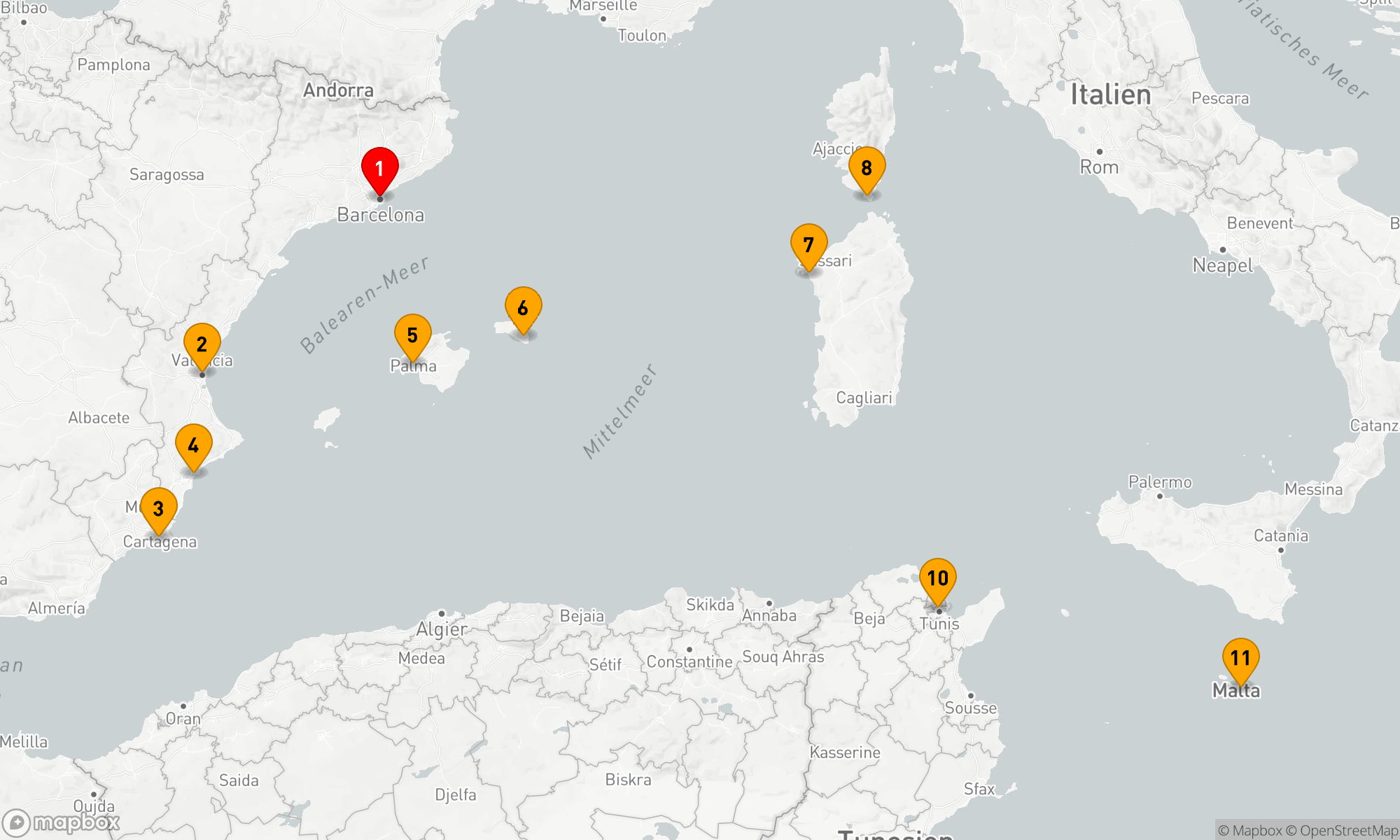 Mediterrane Schätze und Andalusische Träume