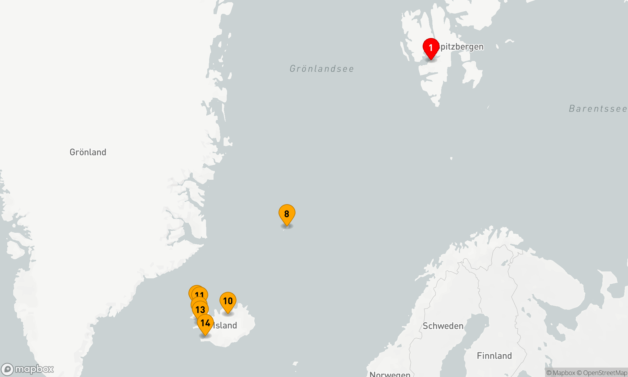 Arktische Abenteuer: Von Spitzbergen zu den Isländischen Fjorden