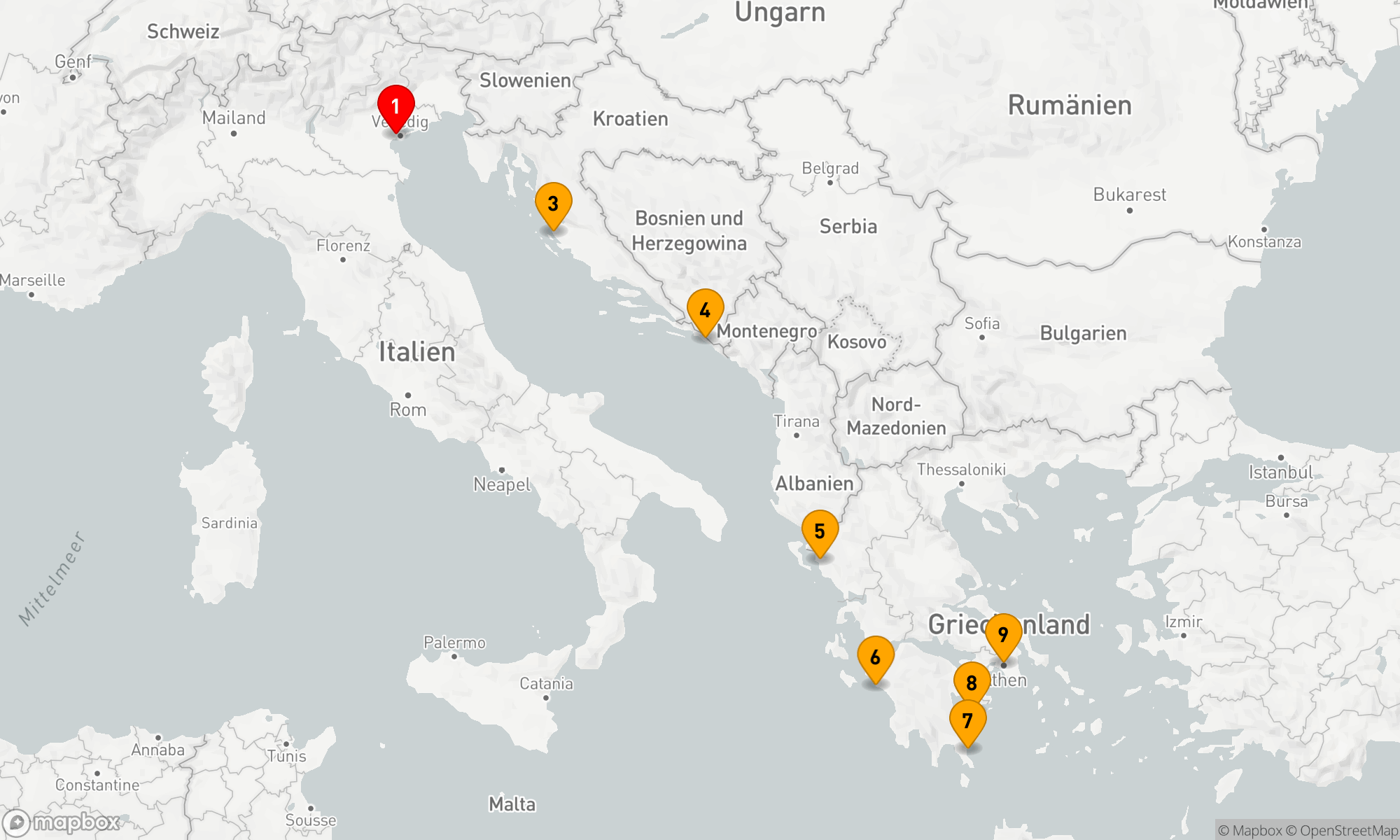 Adriatische Eleganz und Griechische Wunder