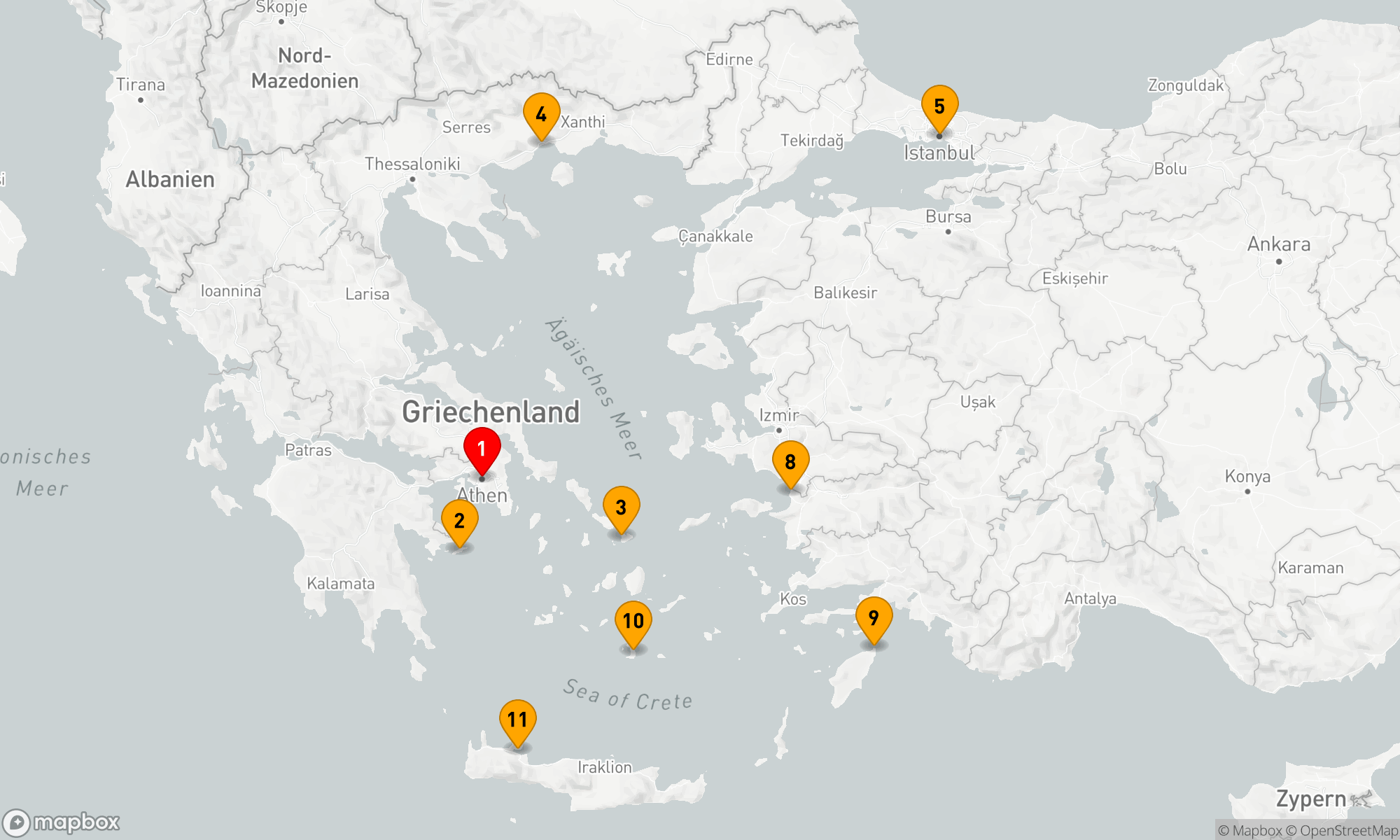 Mittelmeerzauber ab Athen