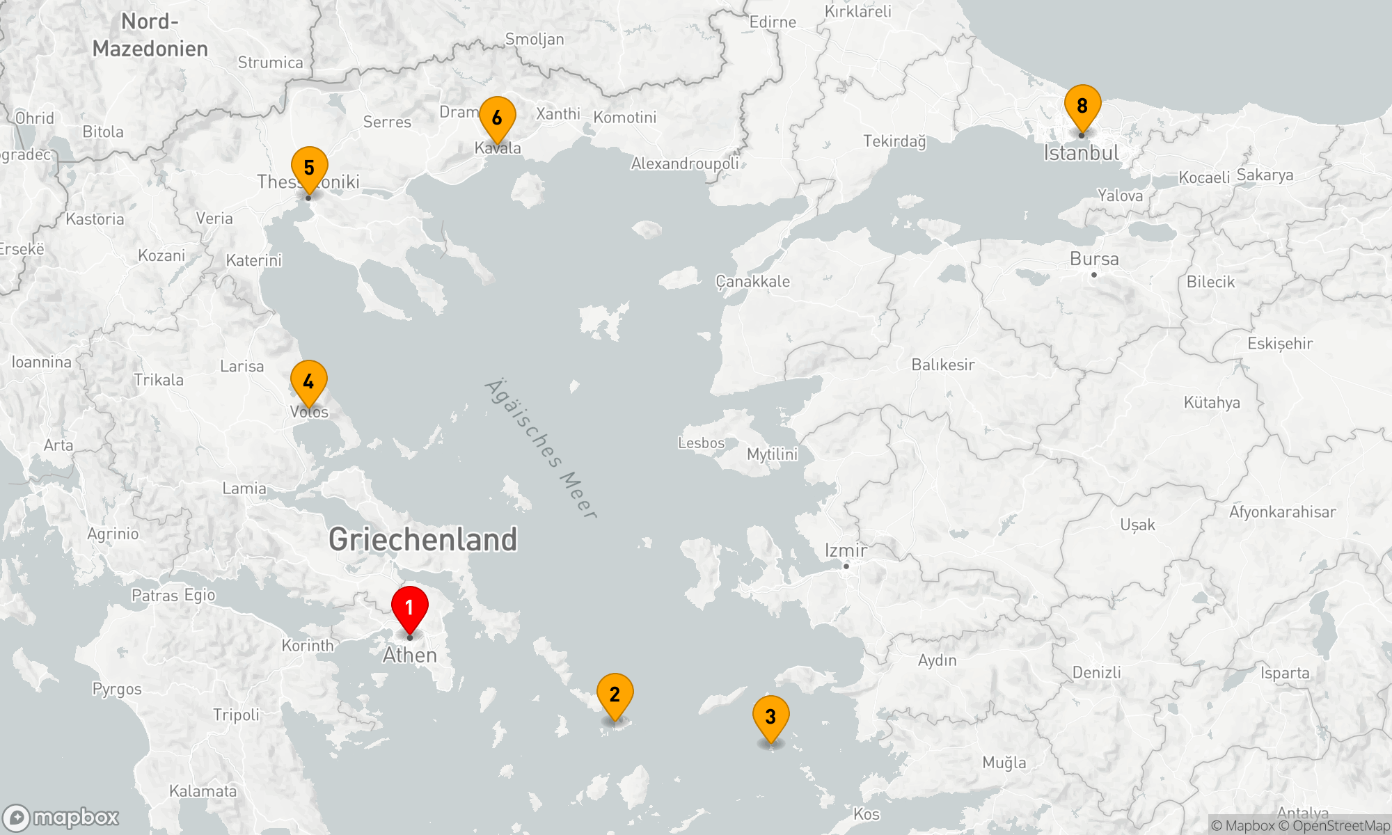 Märchenhafte Entdeckungen der Ägäis und des Bosporus