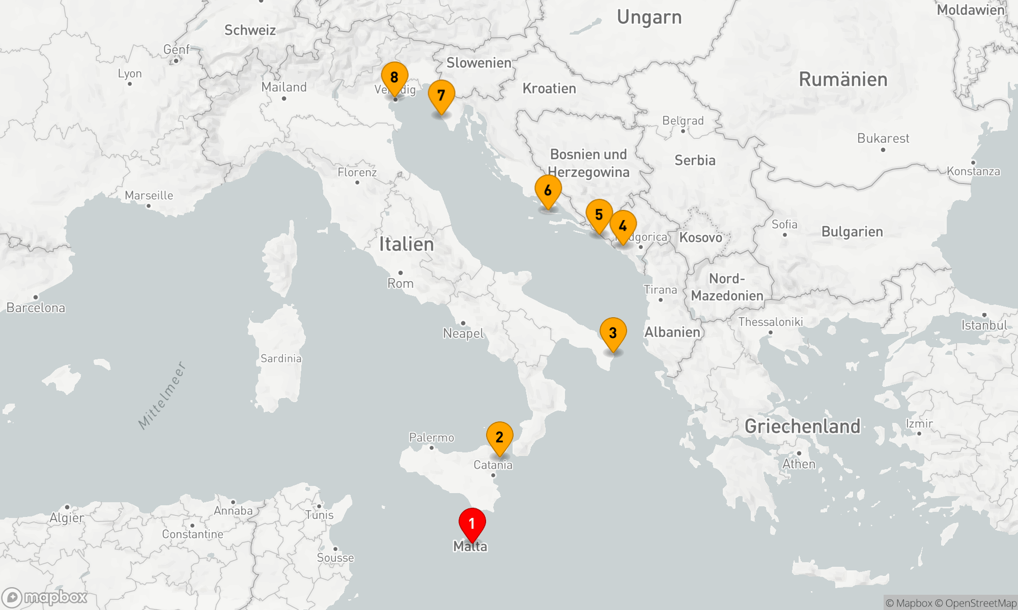 Von Malta zur Adriaküste: Mediterrane Schätze und Adriazauber