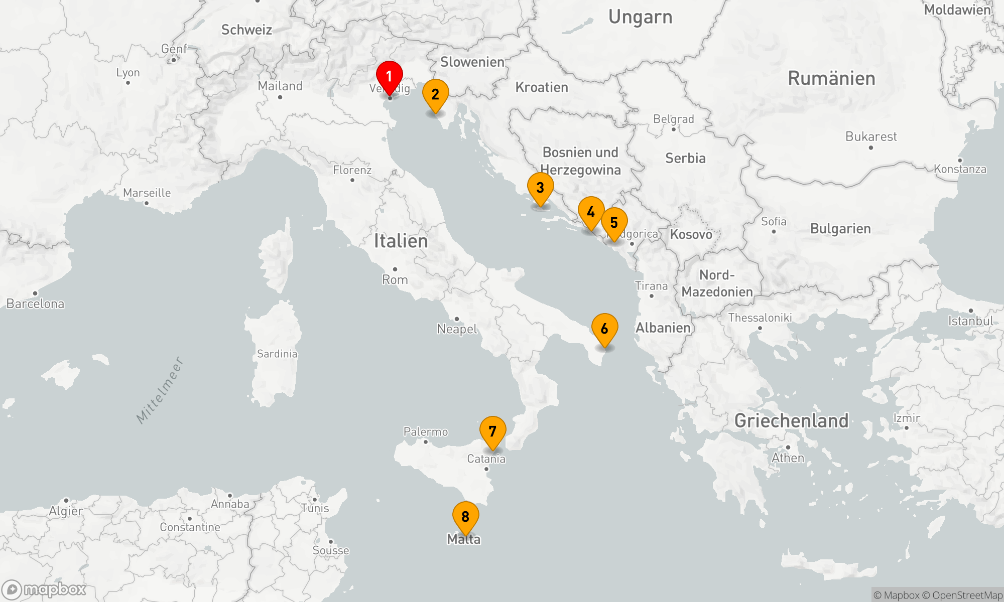 Adriatisches Inselhopping und Kulturwunder