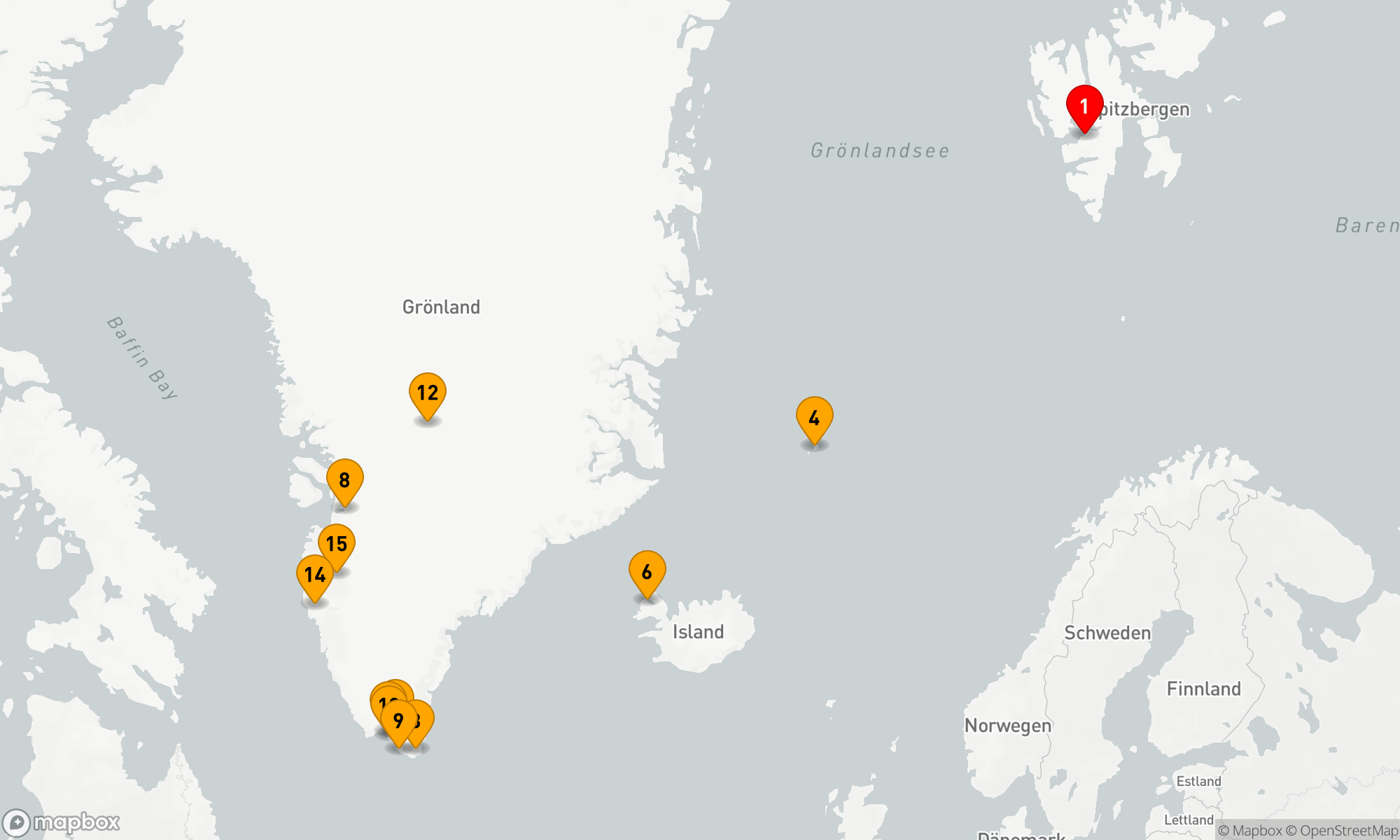 Die Magie des Nordpolarmeers und Grönlands Fjorde