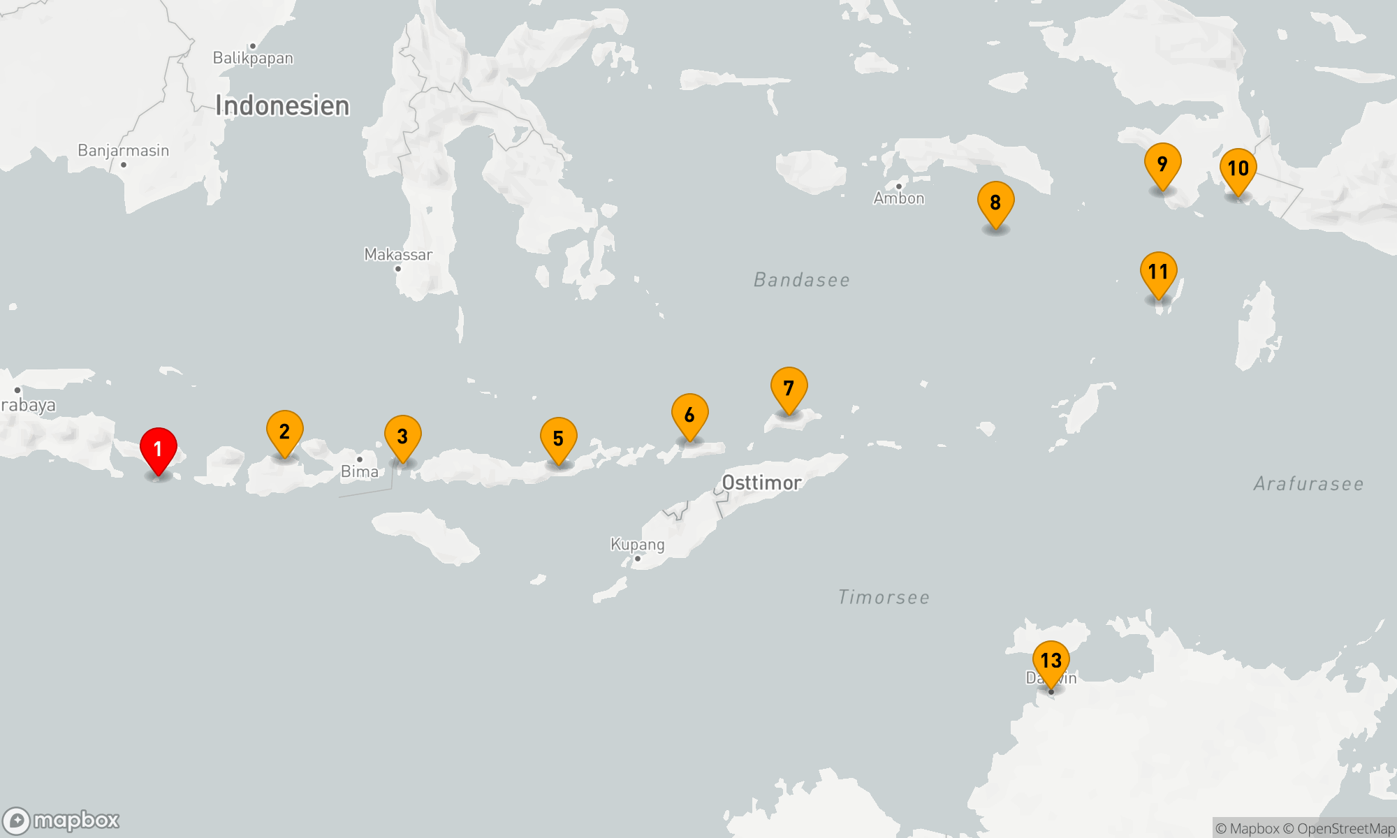 Inselparadiese des Indischen Ozeans und Australiens