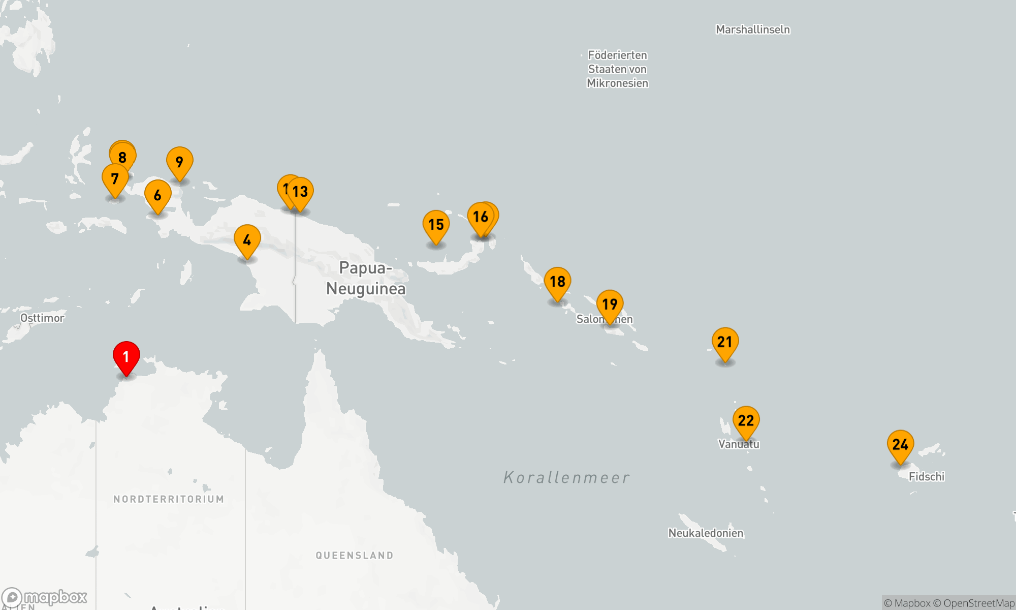 ABGELEGENES INDONESIEN & INSELN DES PAZIFISCHEN THEATERS