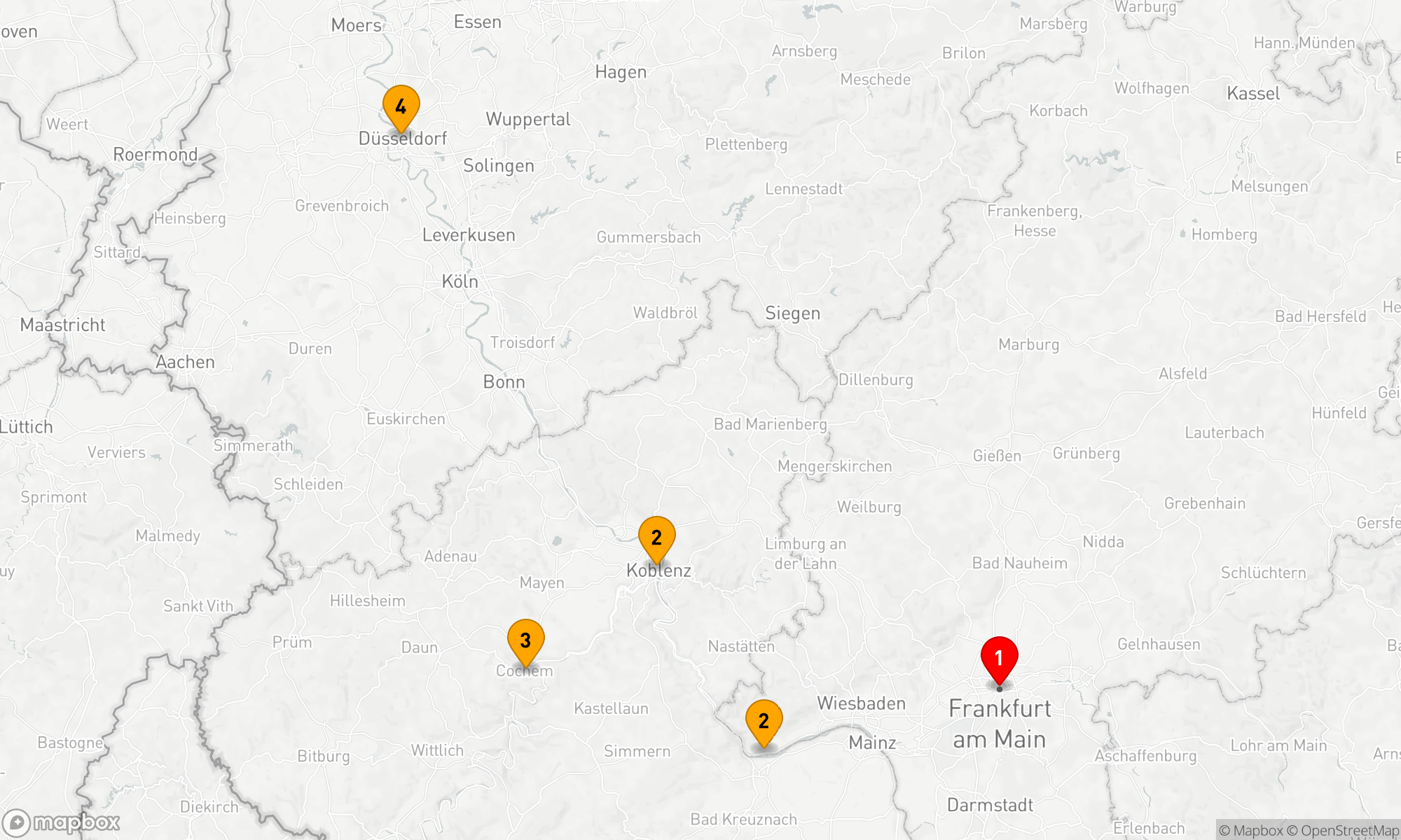 Main, Rhein & Mosel Wanderung