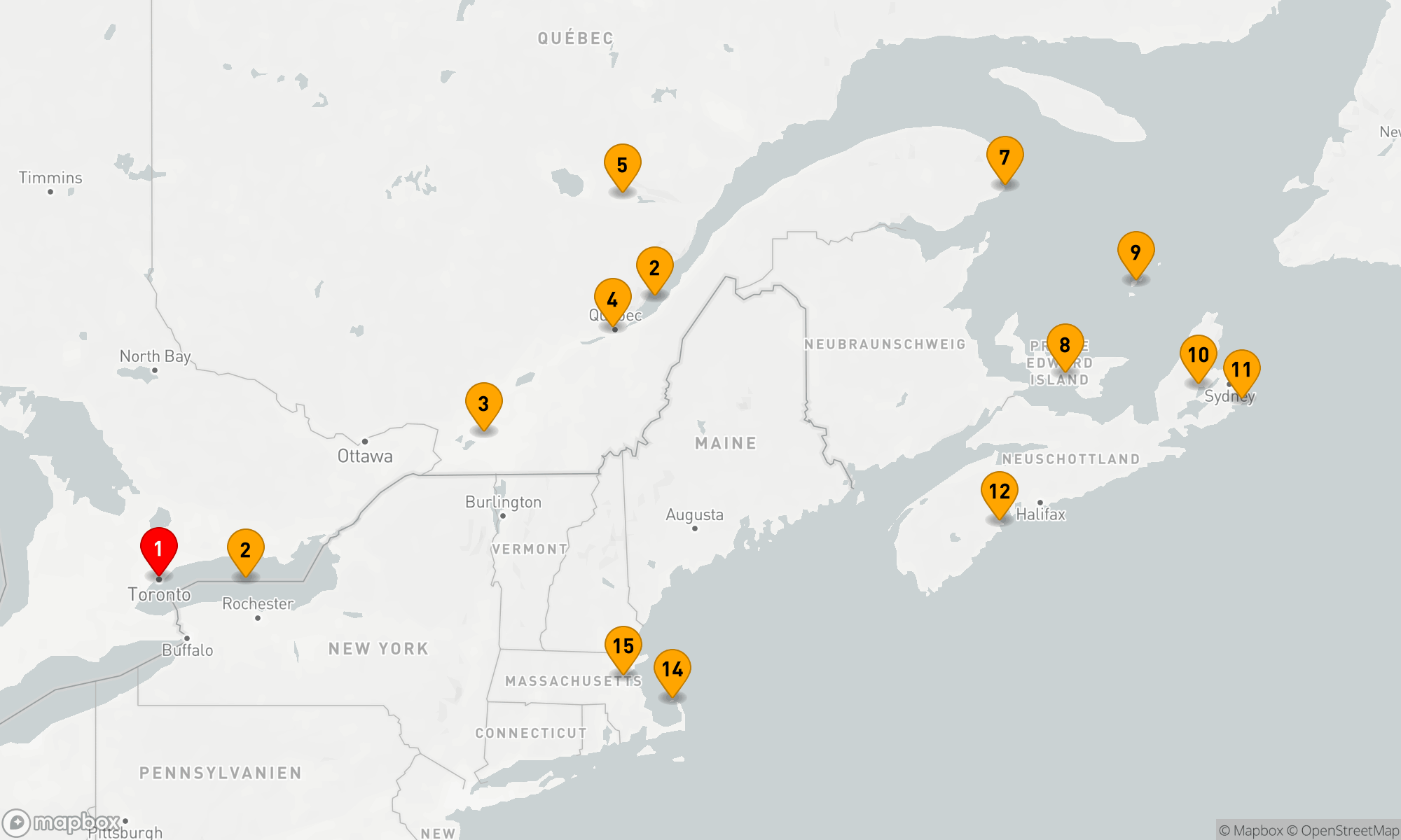 Im Herzen Nordamerikas: Eine Reise von Toronto nach Boston