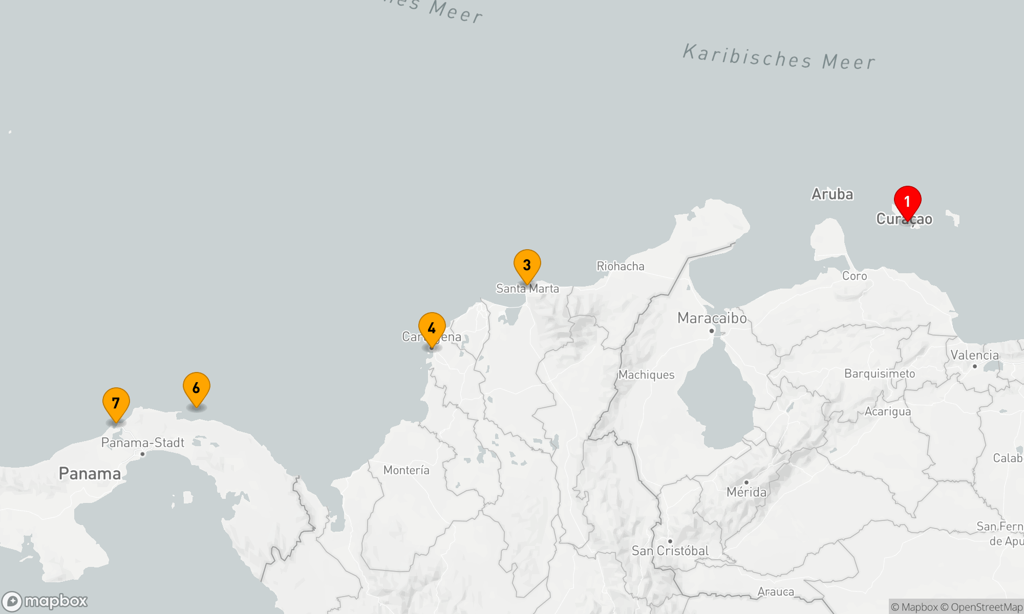 Karibische Entdeckungen: Von Willemstad nach Colón