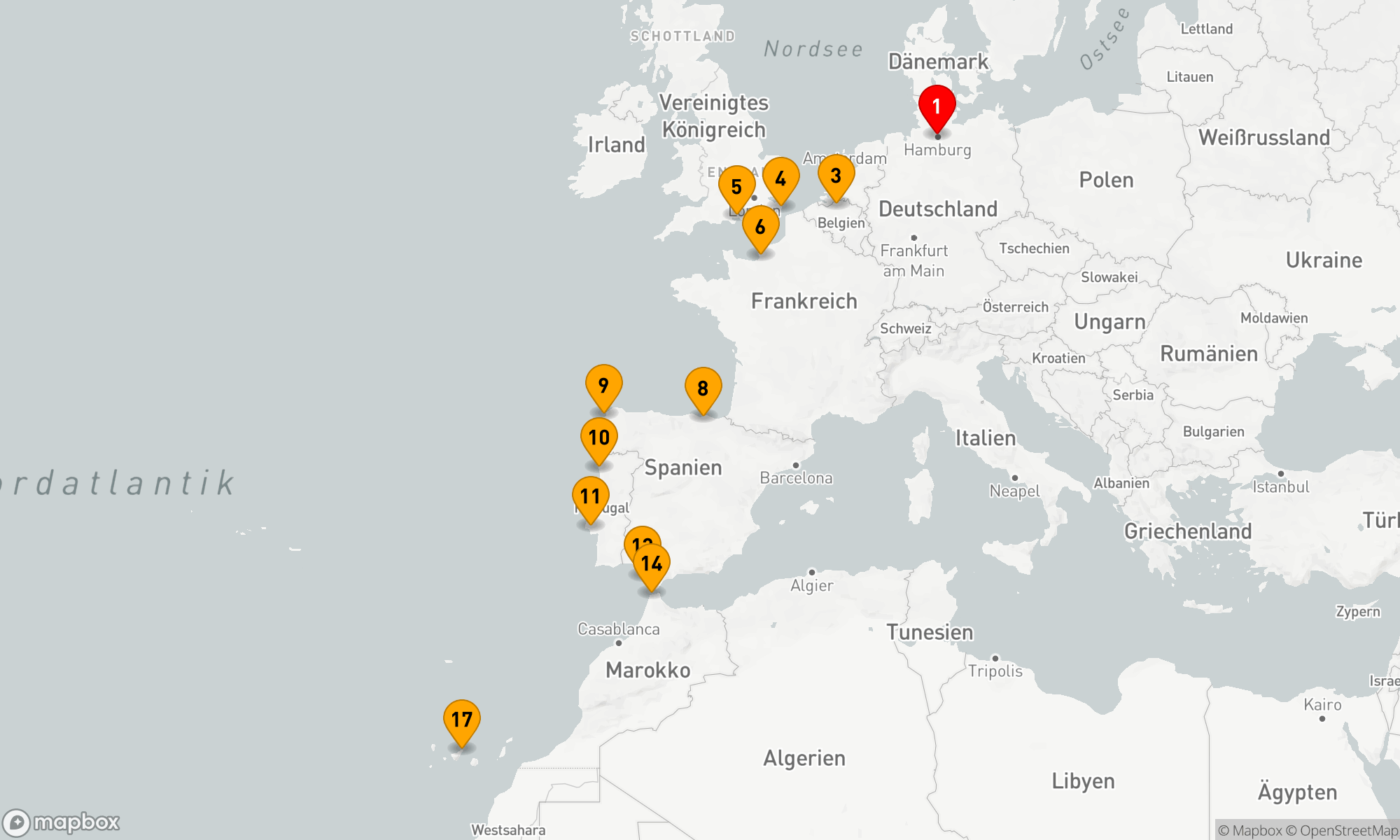 Westeuropa in all seinen bunten Facetten (EUR2580)