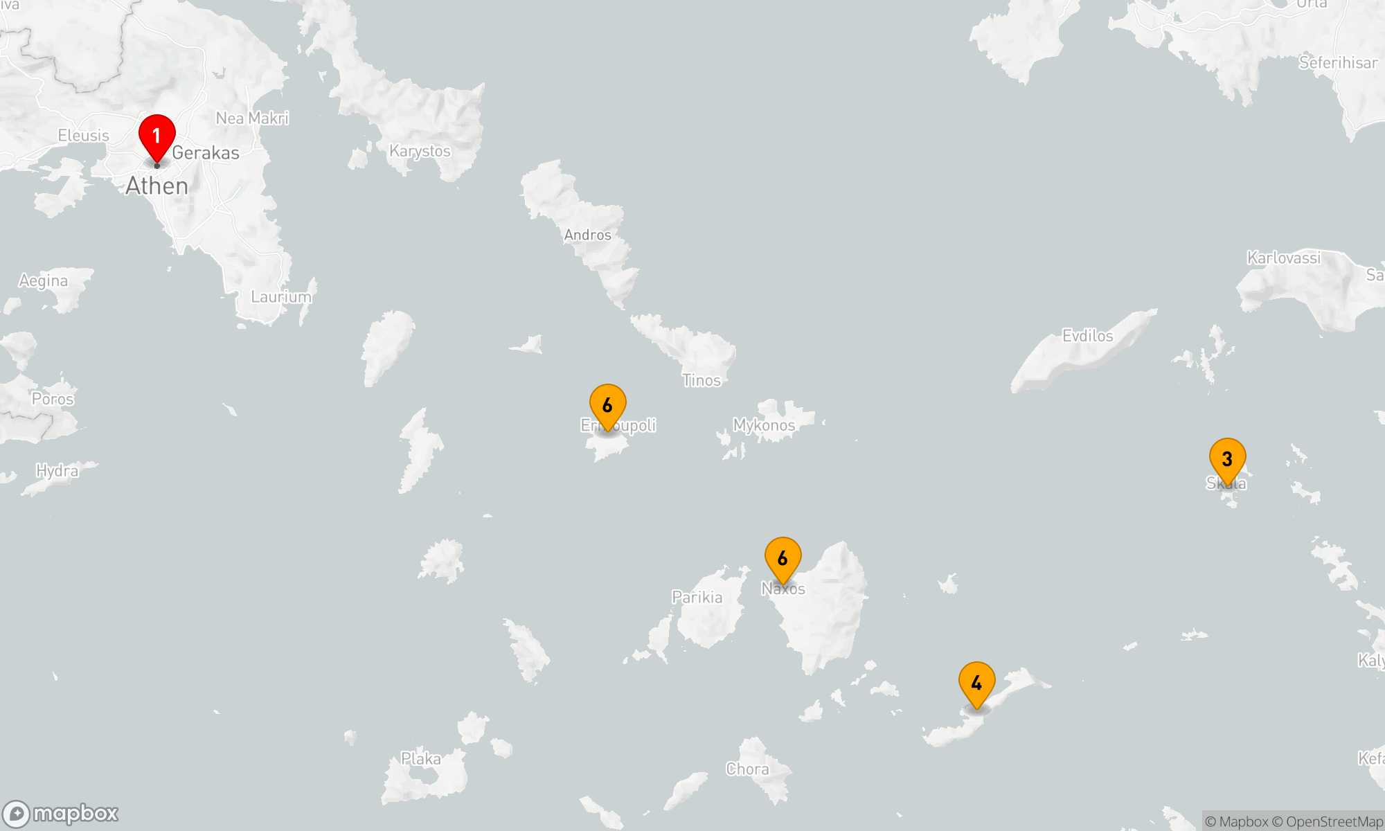 Ägäische Inselträume ab Athen