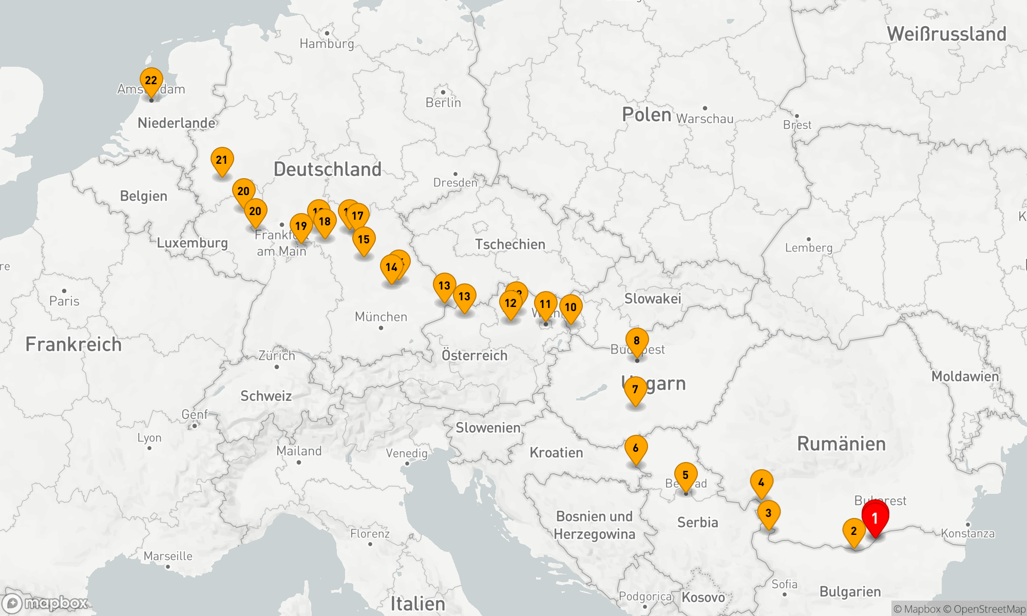 Ungekürzte Donau, Main & Rhein: Bukarest bis Amsterdam